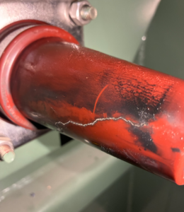Cable damaged during VLF testing