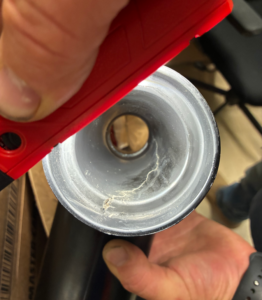Cable damaged during VLF testing